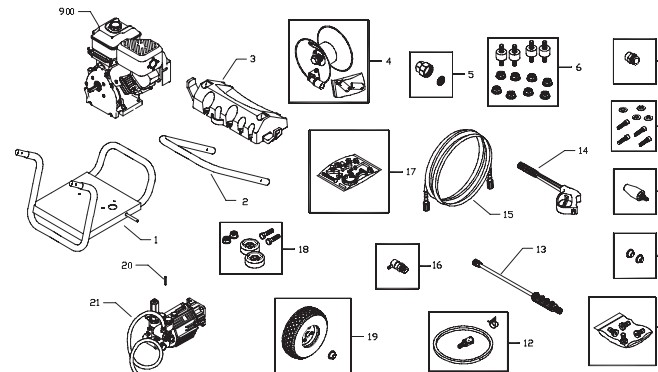 Craftsman Pressure Washer 020204-0 repair Parts